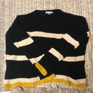 Striped knit sweater